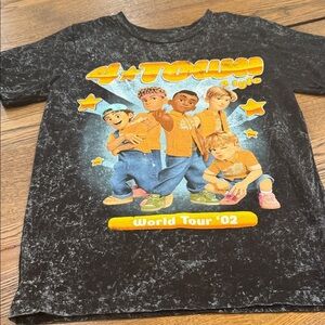 Disney 4*Town World Tour '02 Kids T-Shirt - Black and Yellow